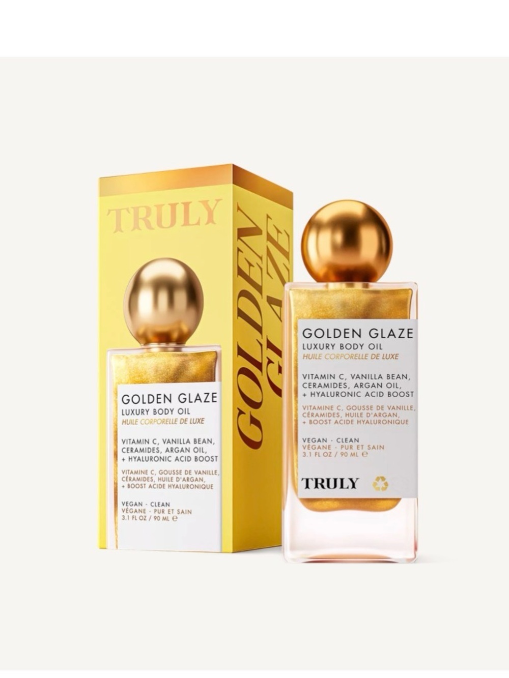 Truly Golden Glaze Luxury Body Oil, 3.1 fl oz - New - MSRP $38+
